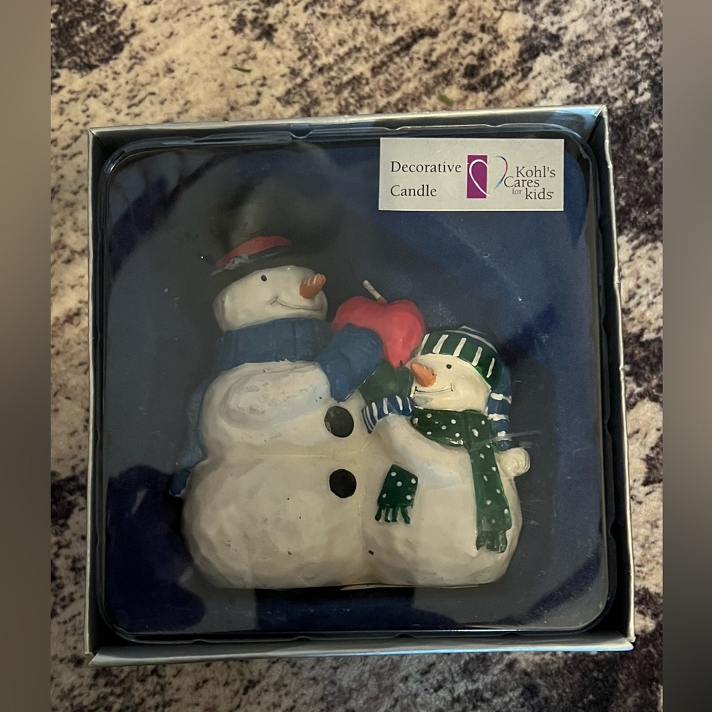 Kohl's Cares Snowman Decorative Candle